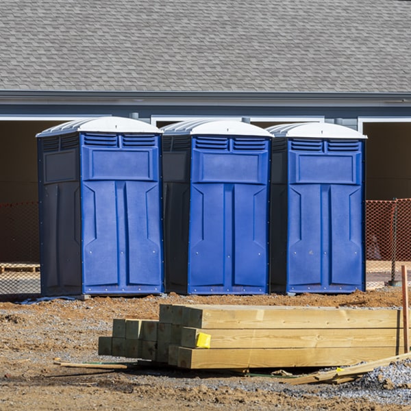 what is the expected delivery and pickup timeframe for the porta potties in Red Hill PA